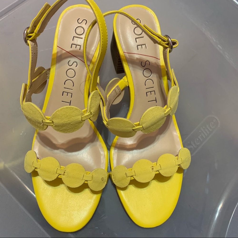 Sole Society yellow sandals sandals